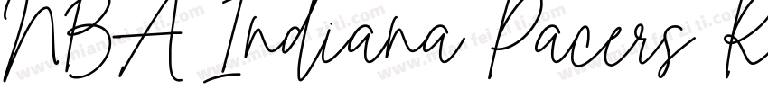 NBA Indiana Pacers Regular Version字体转换